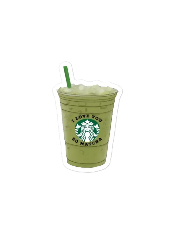 I love you so matcha Sticker