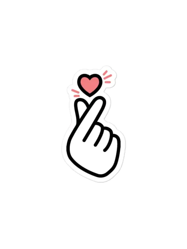 Korean Finger Heart Sticker