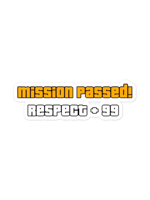 Mission Passed Sticker