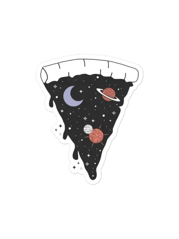 Pizza Space Sticker