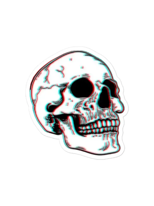 Skull Sticker Trippy Sticker