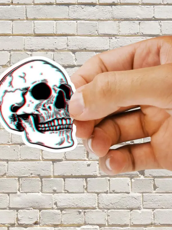 Skull Sticker Trippy Sticker - Dheeth By Nature SINGLE453A 1745101993615 329950722 - Dheeth By Nature