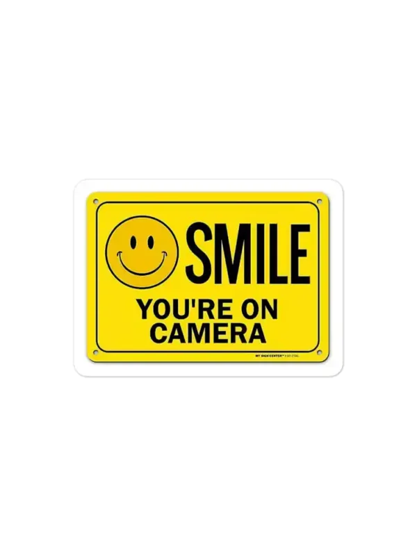 Smile you are on Camera Sticker