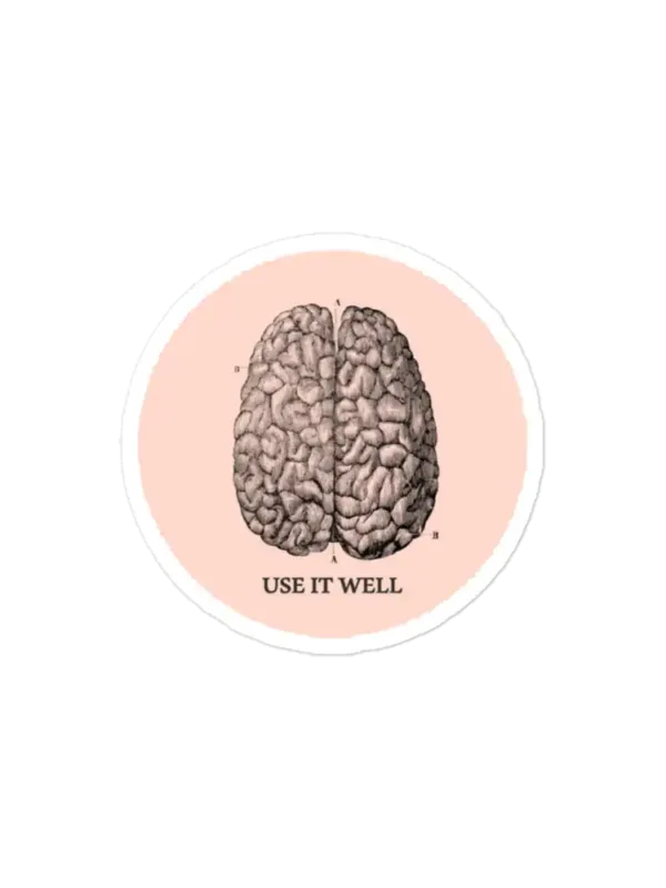 Use it well - Brain Sticker