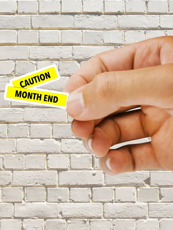 Caution Month End Sticker - Dheeth By Nature SINGLE5003A 1745102015502 220226129 - Dheeth By Nature