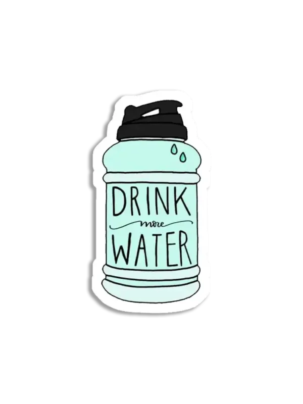 Drink More Water Sticker