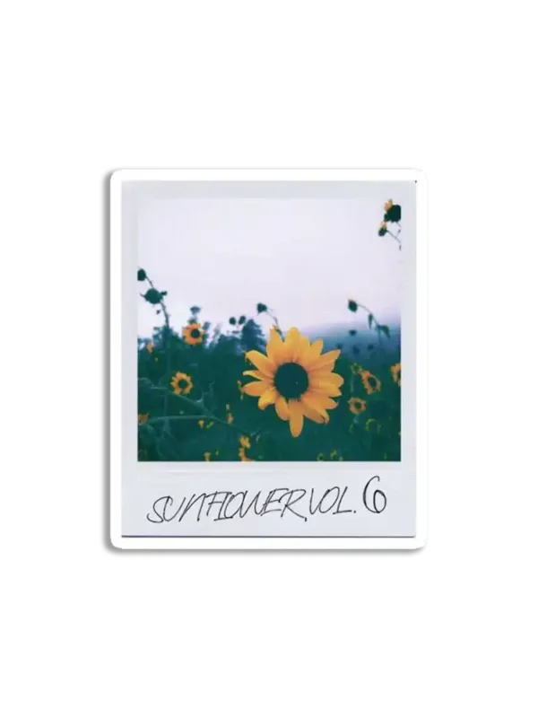 Sunflower Polaroid Sticker