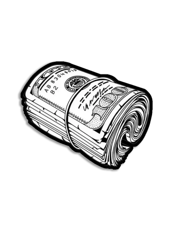 Money Tattoo Design Sticker
