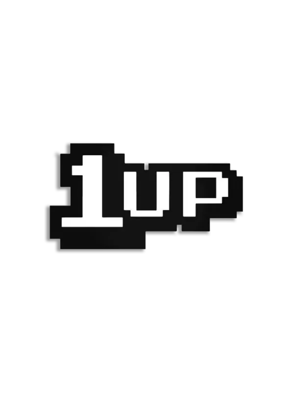 Pixelated 1Up Sticker