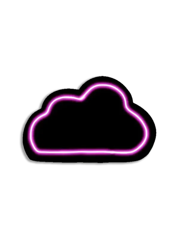 Neon Cloud Sticker