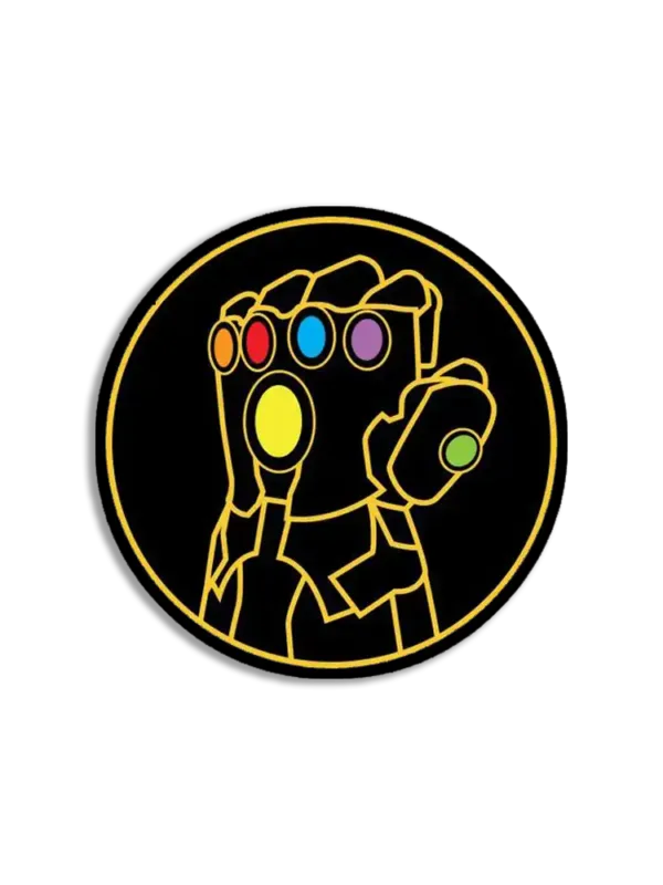 Neon Infinity Gaunlet Sticker