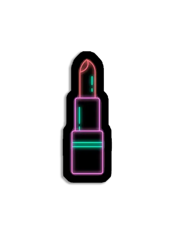 Neon Lipstick Sticker