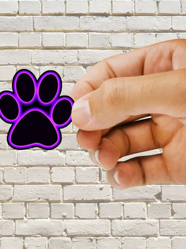 Neon Paw Sign Sticker - Dheeth By Nature SINGLE5071A 1745102017519 559029902 - Dheeth By Nature