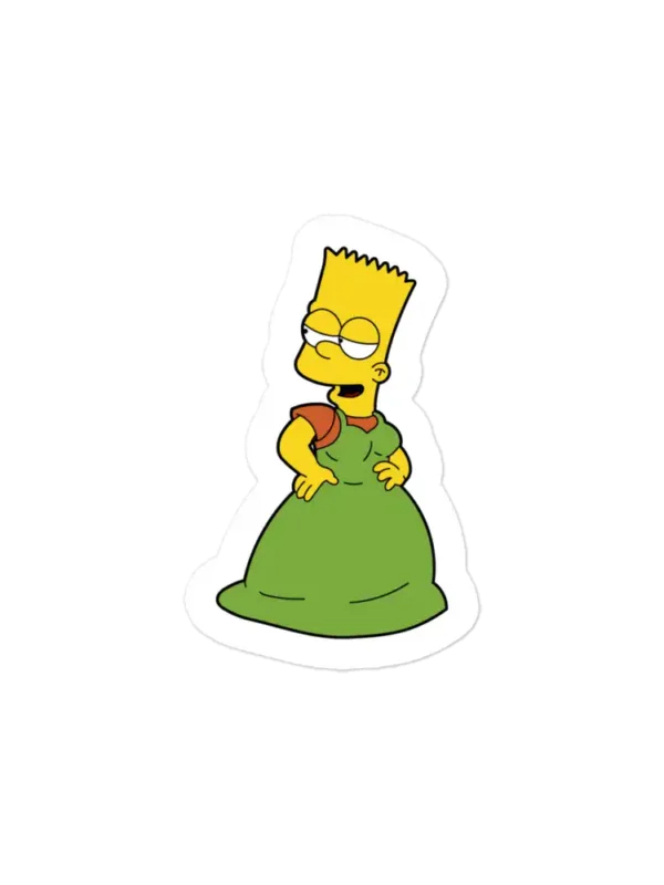 Bart Simpson in Dress Sticker