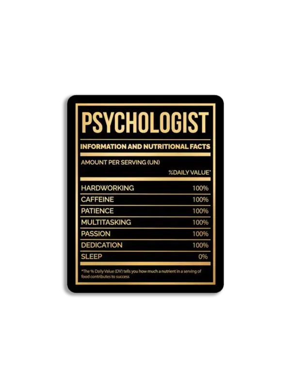 Psychologist Facts Sticker