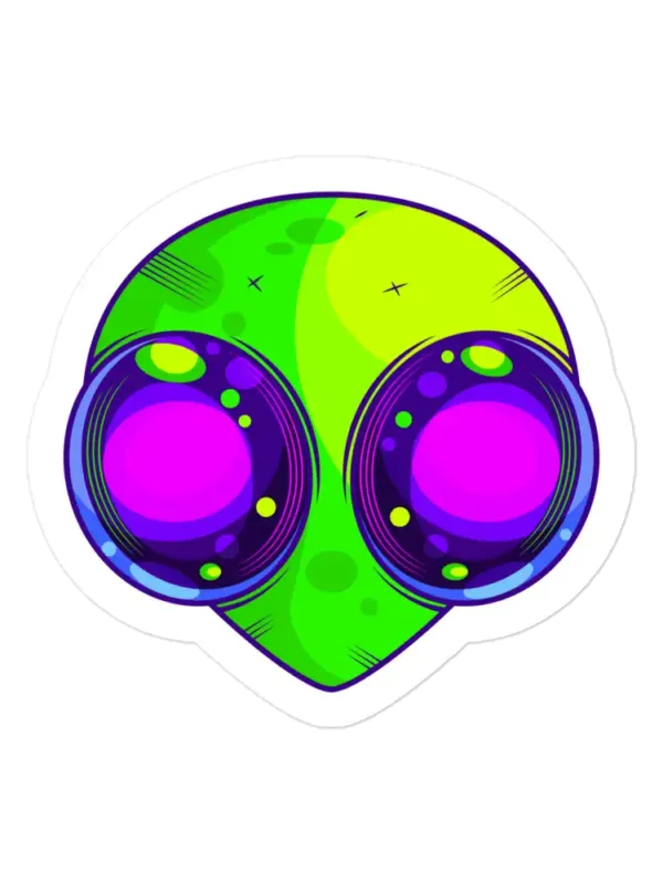 Big Eyed Alien Sticker