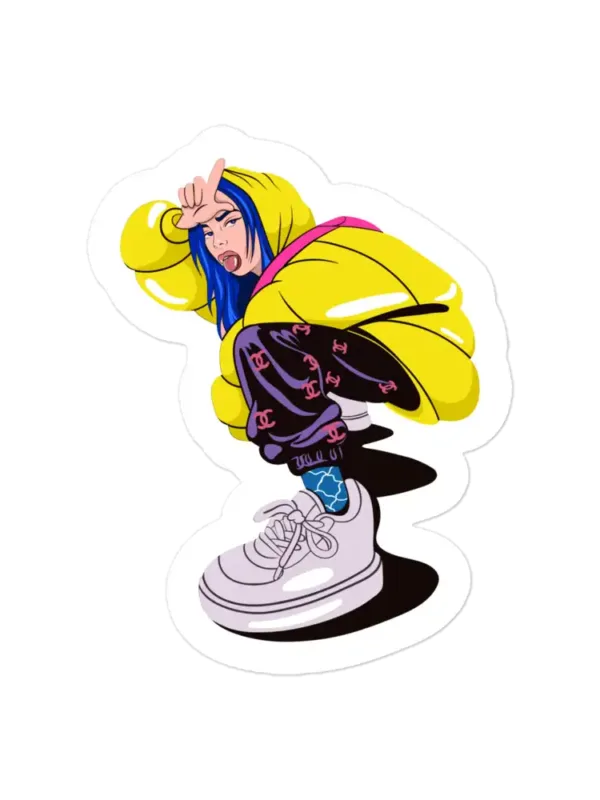 Billie Eilish Loser Pose Sticker