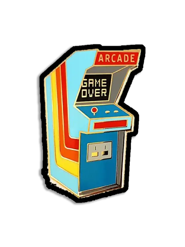 Retro Arcade Game Cabinet Sticker