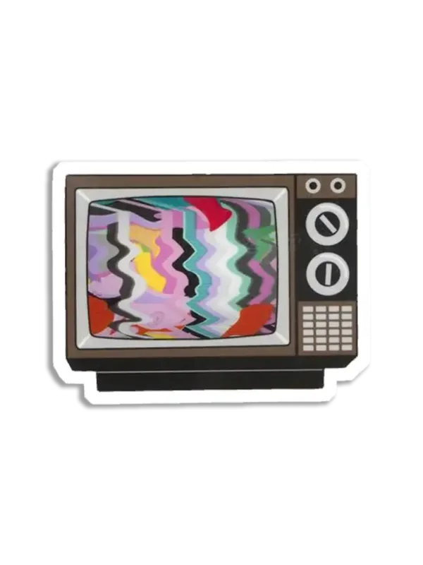Retro TV Sticker