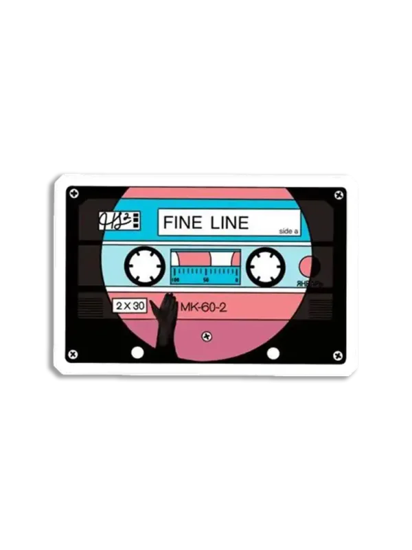 Fine Line Cassette Sticker