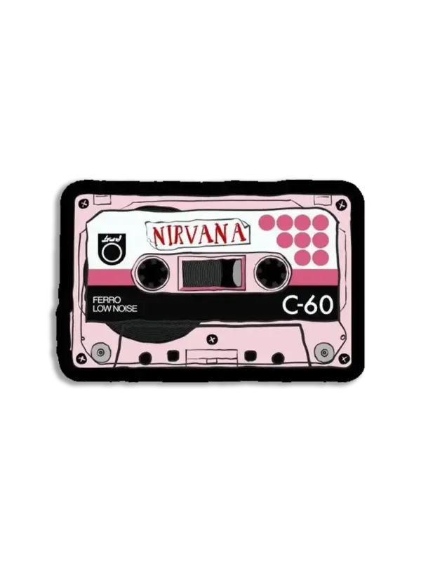 Nirvana Retro Cassette Sticker