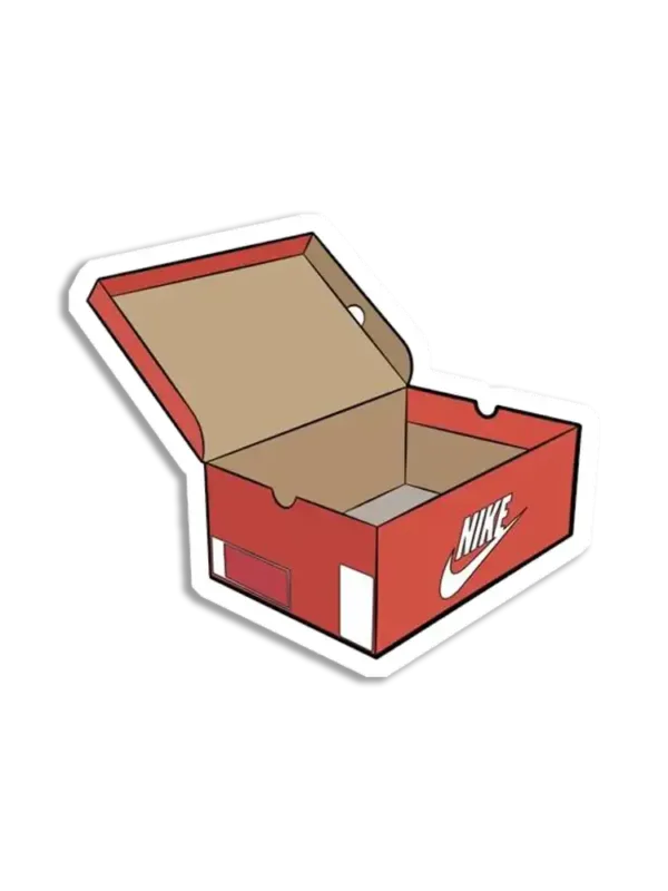 Empty Shoe Box Sticker