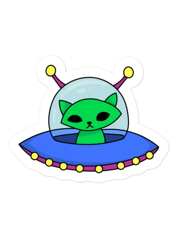 Cat Alien Sticker