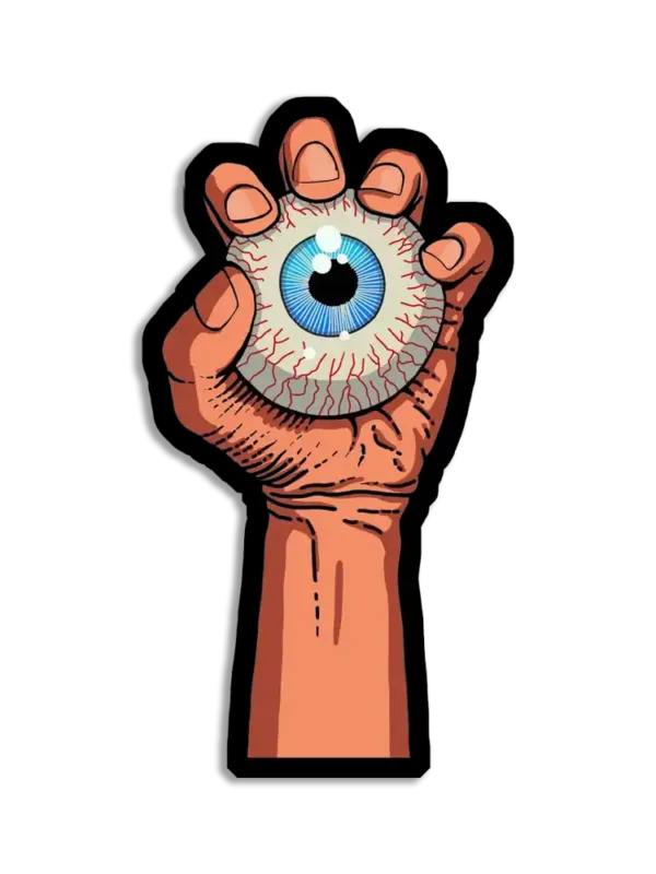 Eyeball in Hands Sticker