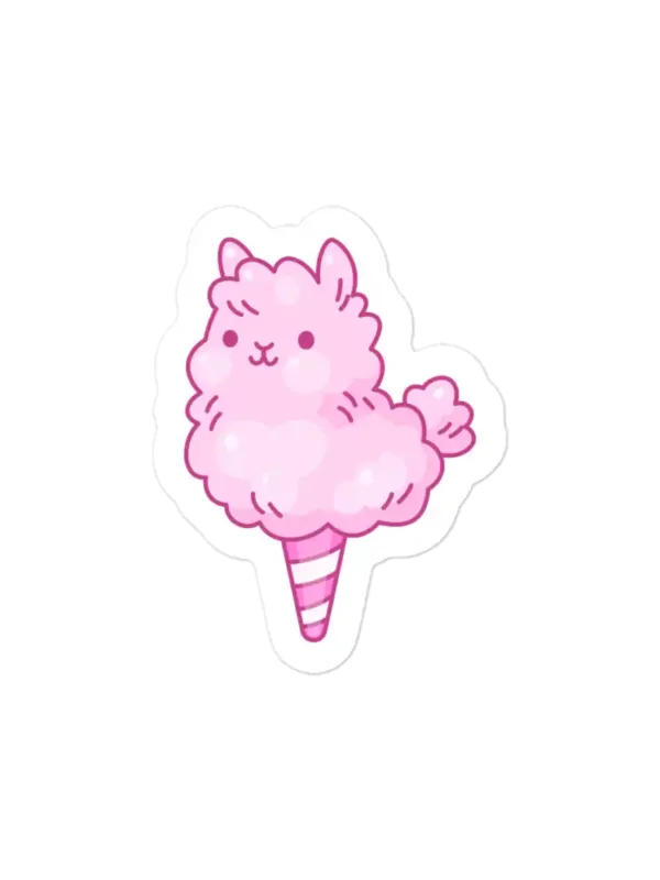 Cotton Candy Llama Sticker