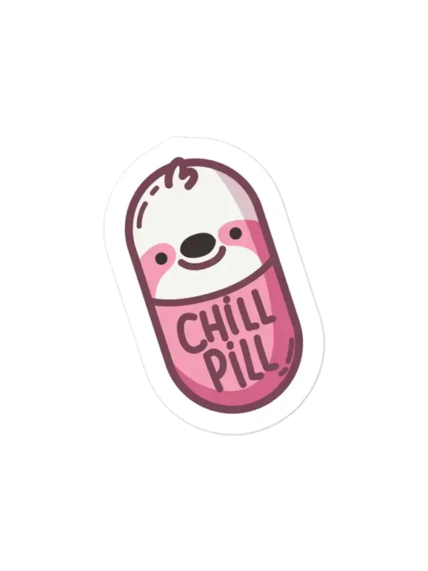 Cute Chill Pill Sloth Sticker