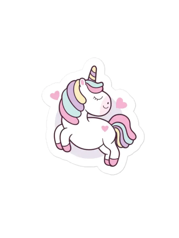 Cute Smiling Unicorn Sticker