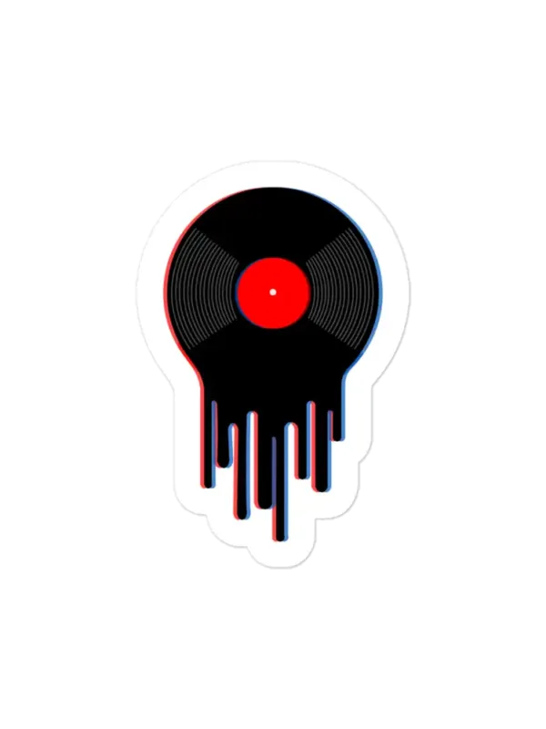 Drip Vinyl Record Sticker