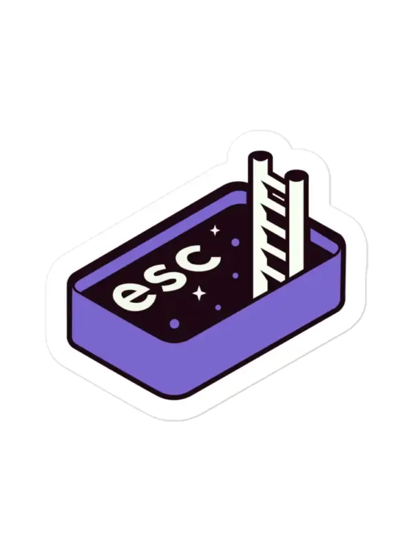 ESC to the Space Button Sticker