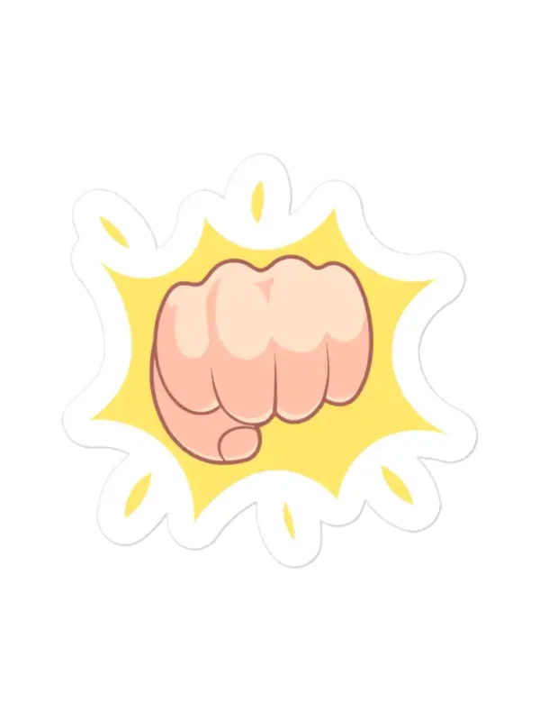Fist Bump Gesture Sticker