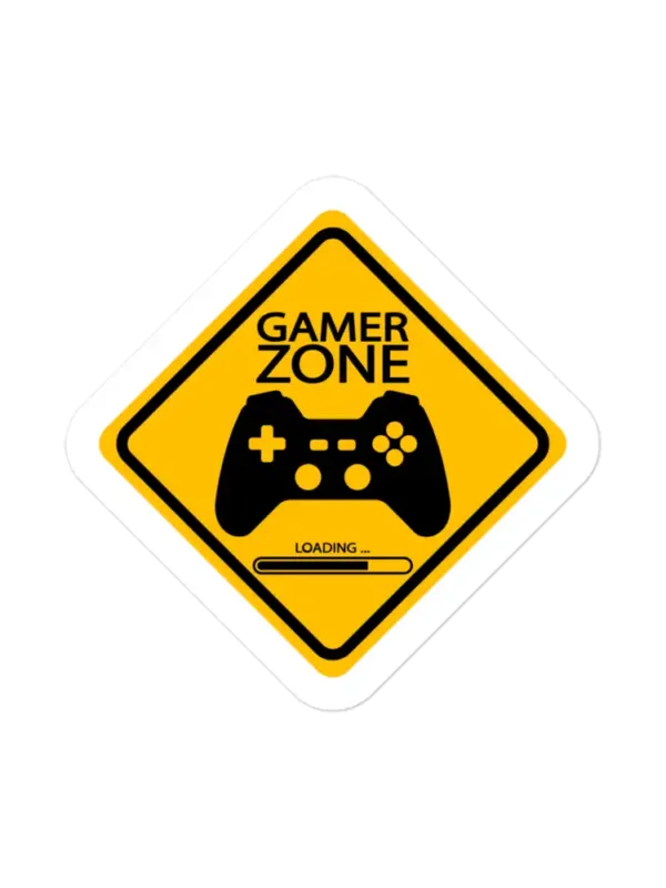 Gamer Zone Road Sign Sticker