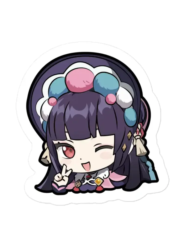 Genshin Impact Yun Jin Shows V Sign Sticker