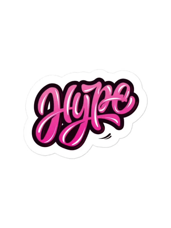 Hype Graffiti Style Sticker