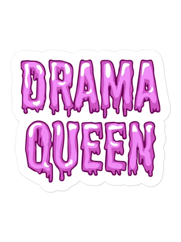 Inscription Drama Queen Sticker