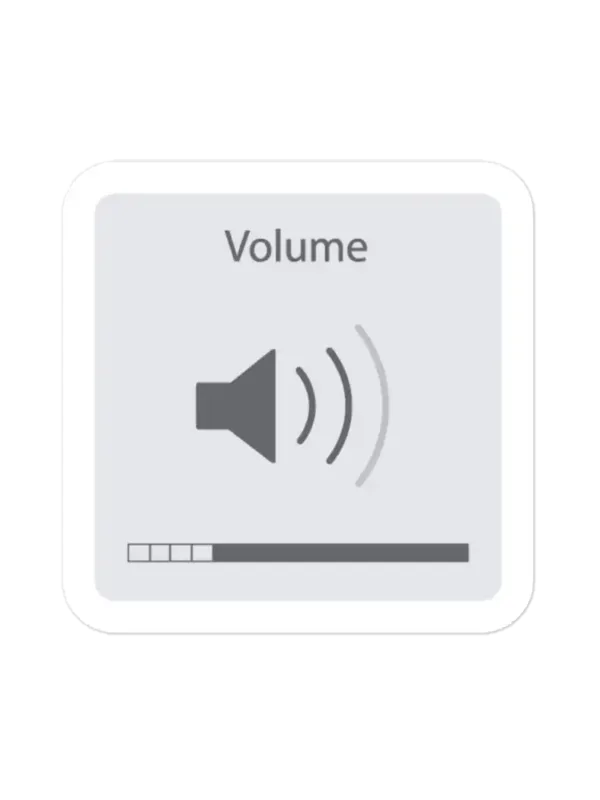 Mac OS Volume Indicator Sticker