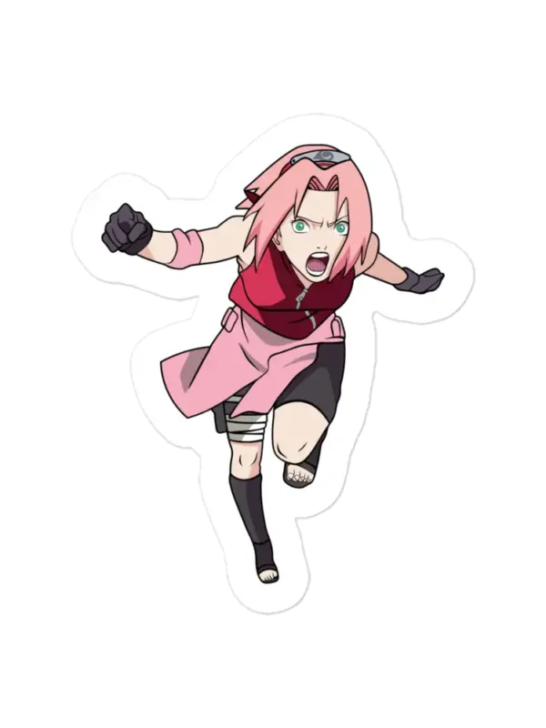 Naruto Running Sakura Sticker