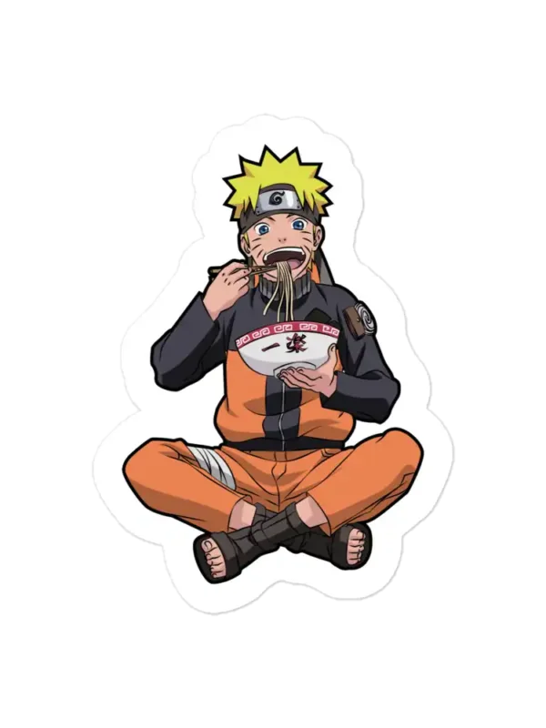 Naruto Uzumaki Eating Ramen Sticker