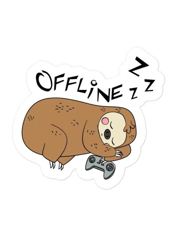 Offline Sleeping Sloth Sticker