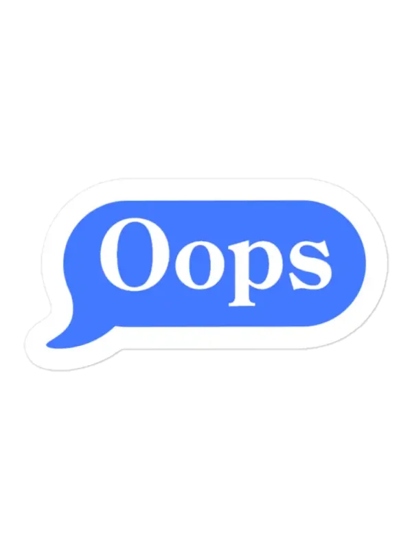 Oops Chat Sticker