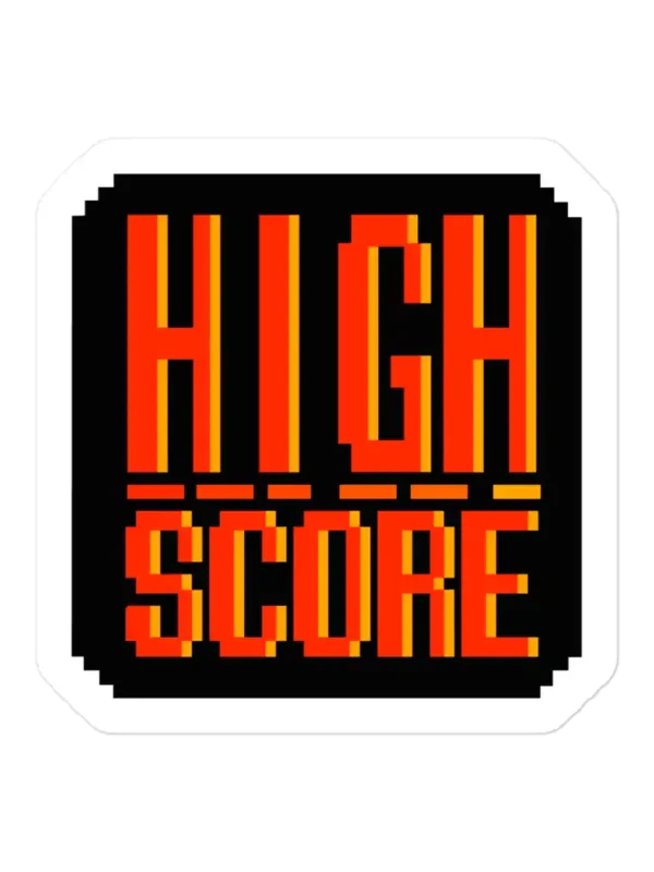 Pixel High Score Sticker