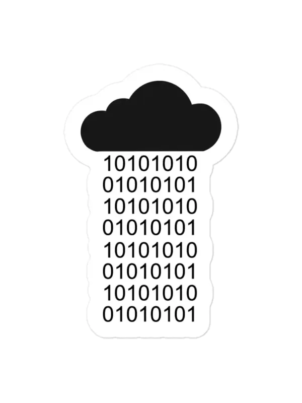 Raining Data Sticker