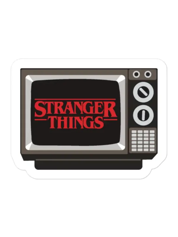 Retro TV Stranger Things Sticker