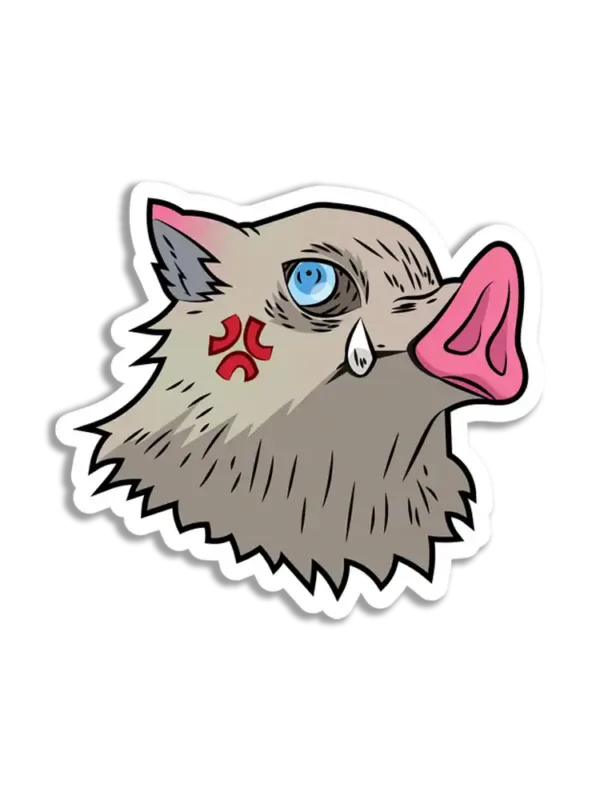 Inosuke Hashibira Evil Sticker