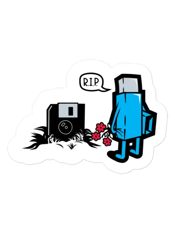 RIP Floopy Sticker