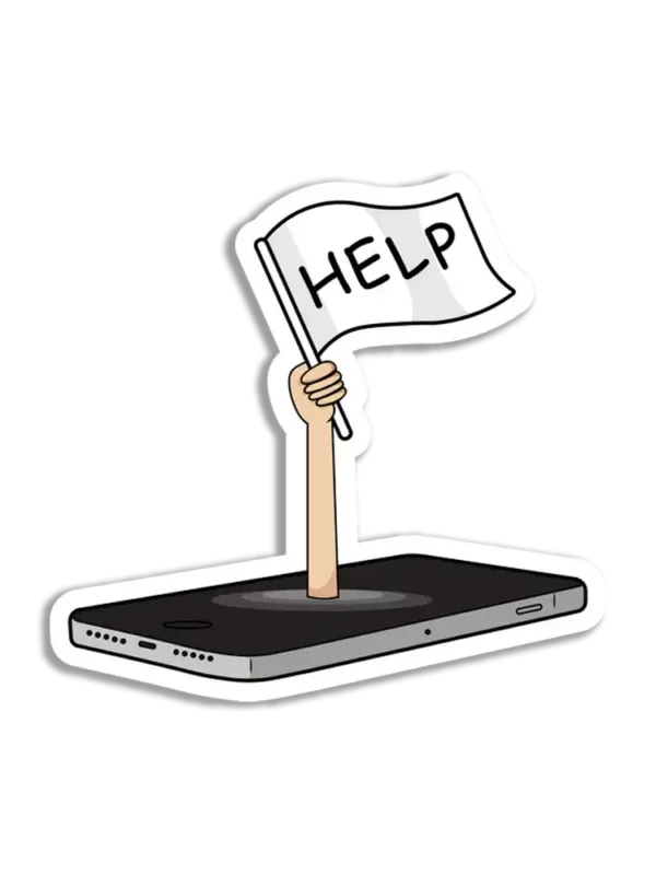 Phone Addiction Sticker