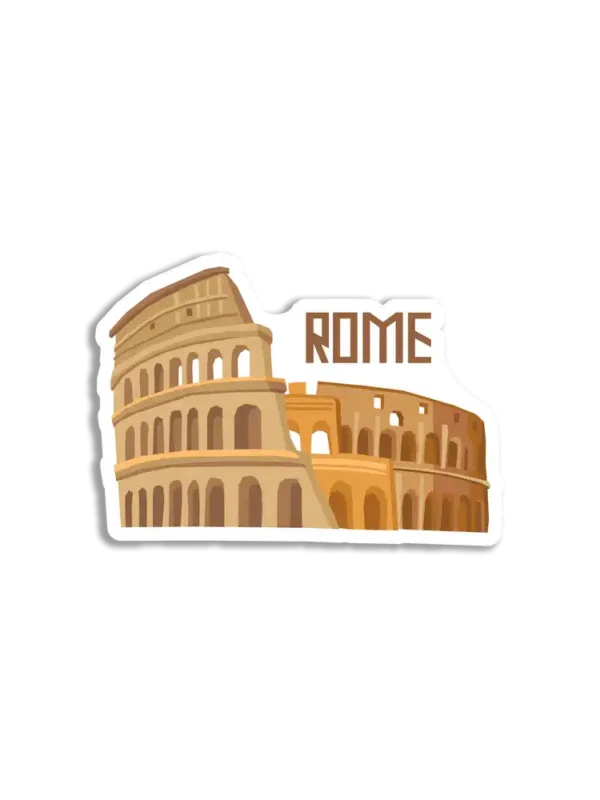 Travel Colosseum Rome Sticker